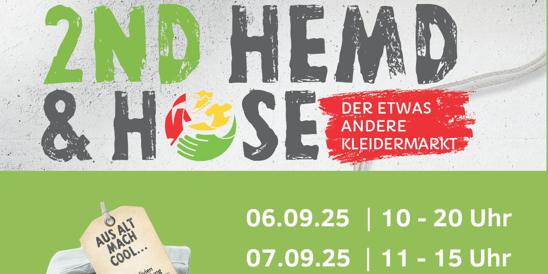 2nd Hemd-& Hose-Gebrauchtkleidermarkt am 06. und 07.09.2025 in Neunkirchen