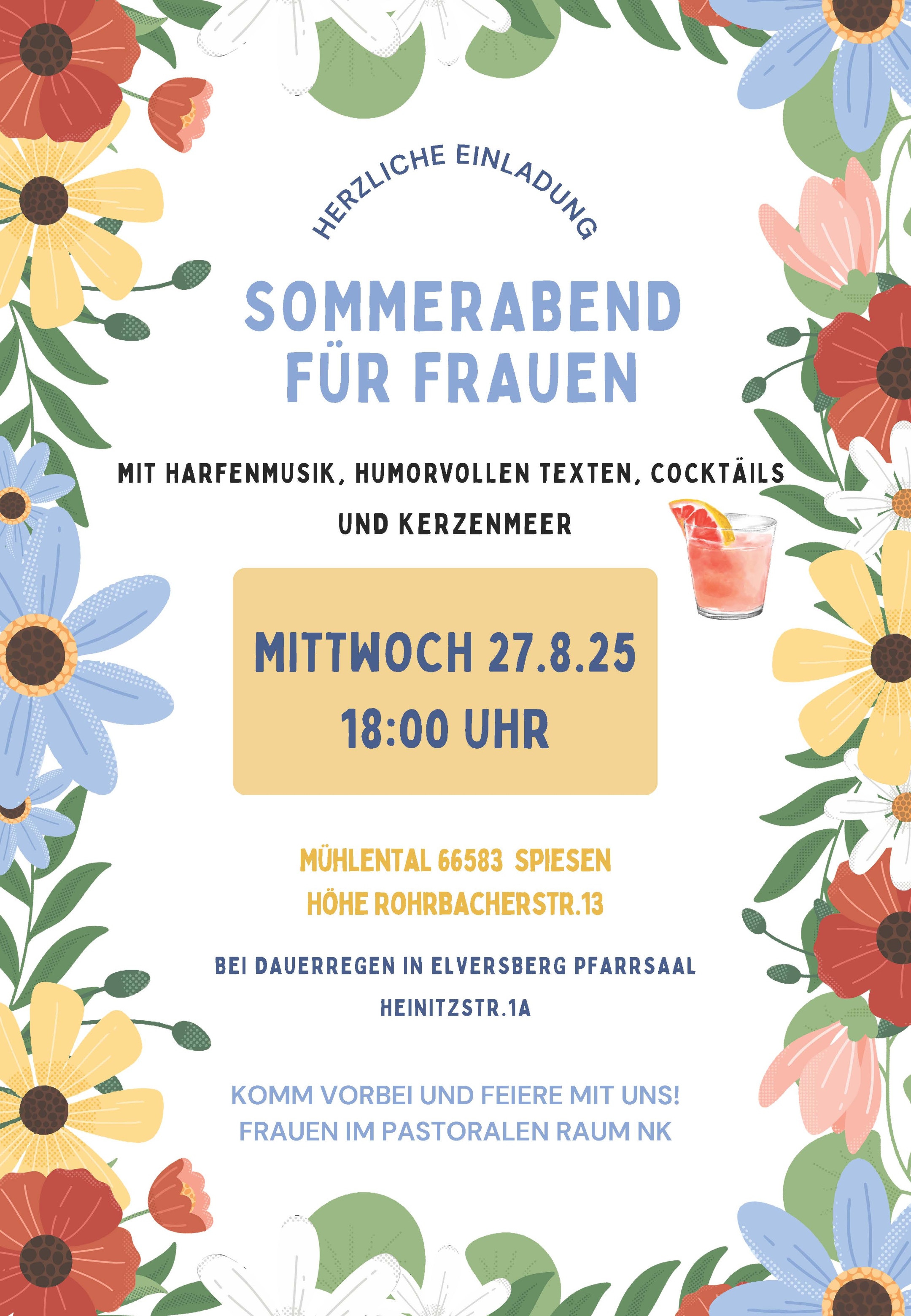 Sommerabend für Frauen am 27.08.2025