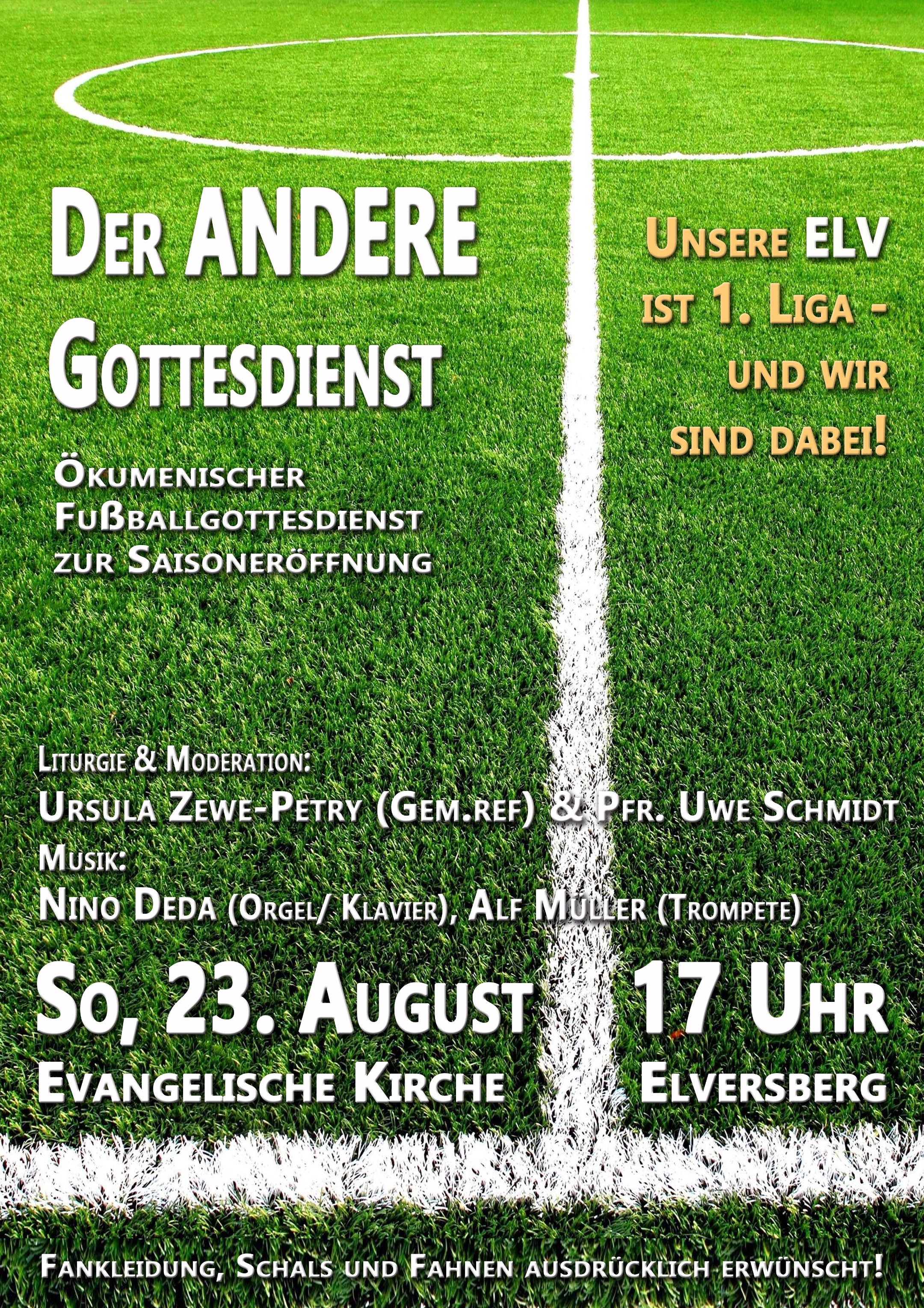 Plakat Fussballgottesdienst
