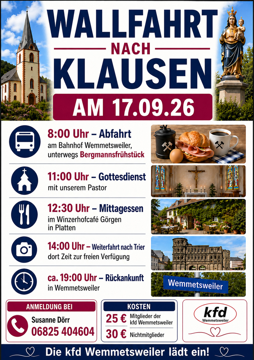 Wallfahrt nach Klausen-kfd Wemmetsweiler