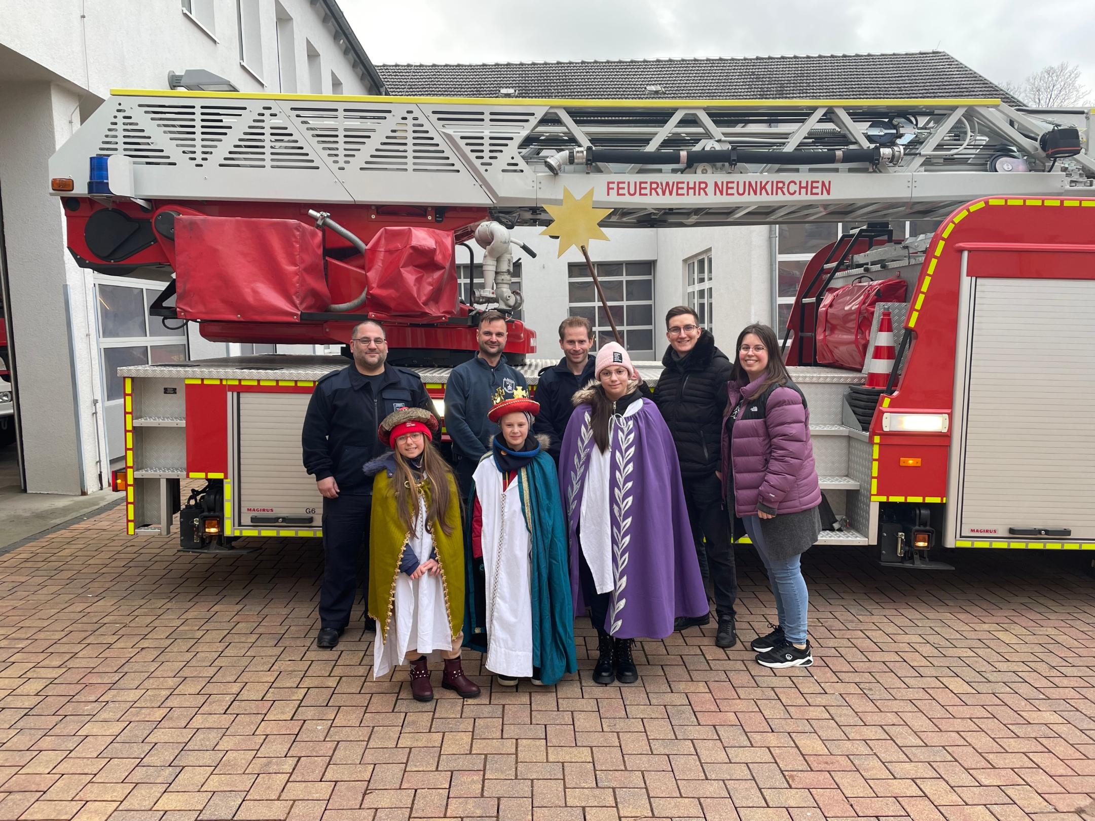 Sternsinger bei der Feuerwehr