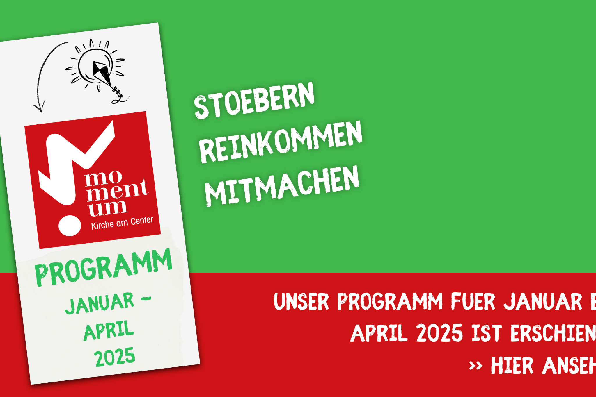 momentum-Programm Januar bis April 2025 erschienen