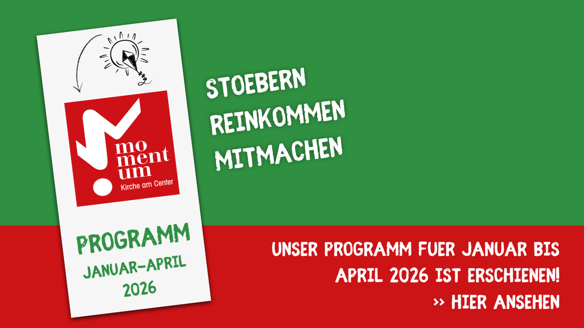 momentum-Programm Januar bis April 2026 erschienen