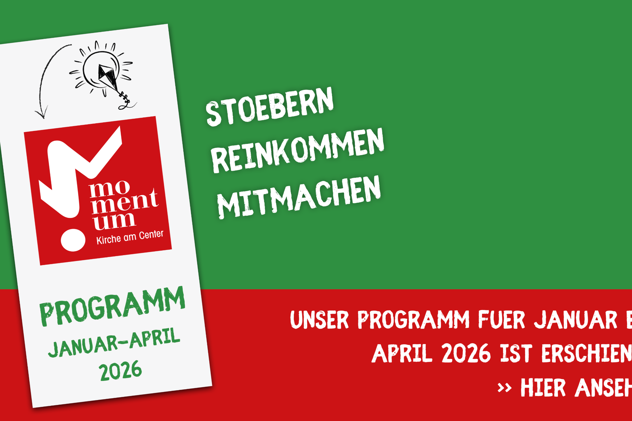 momentum-Programm Januar bis April 2026 erschienen