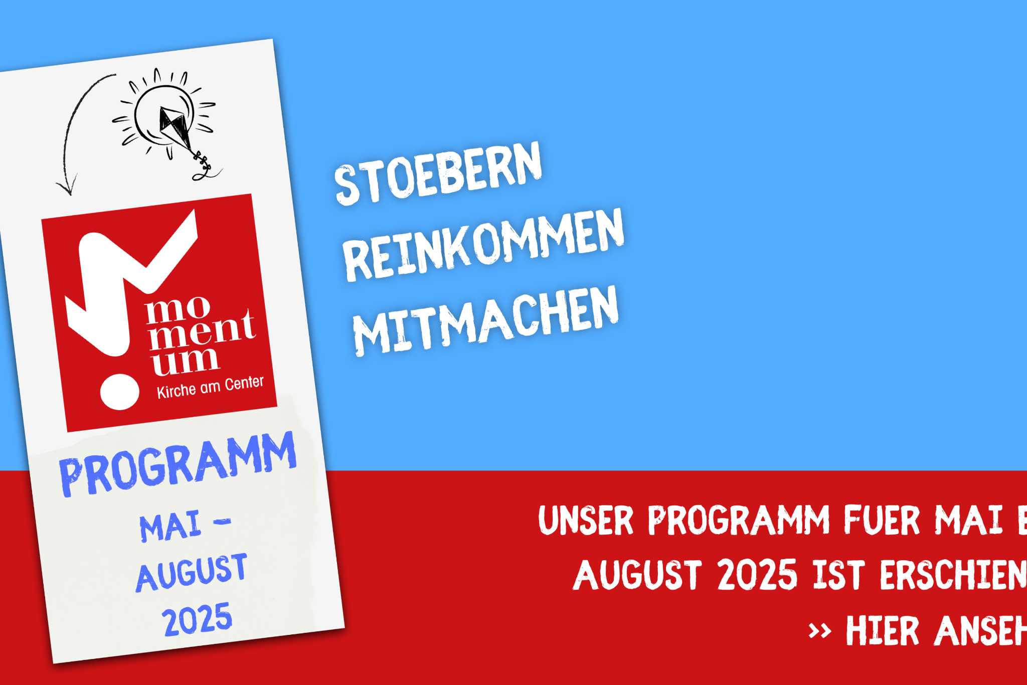 momentum-Programm Mai bis August 2025 erschienen
