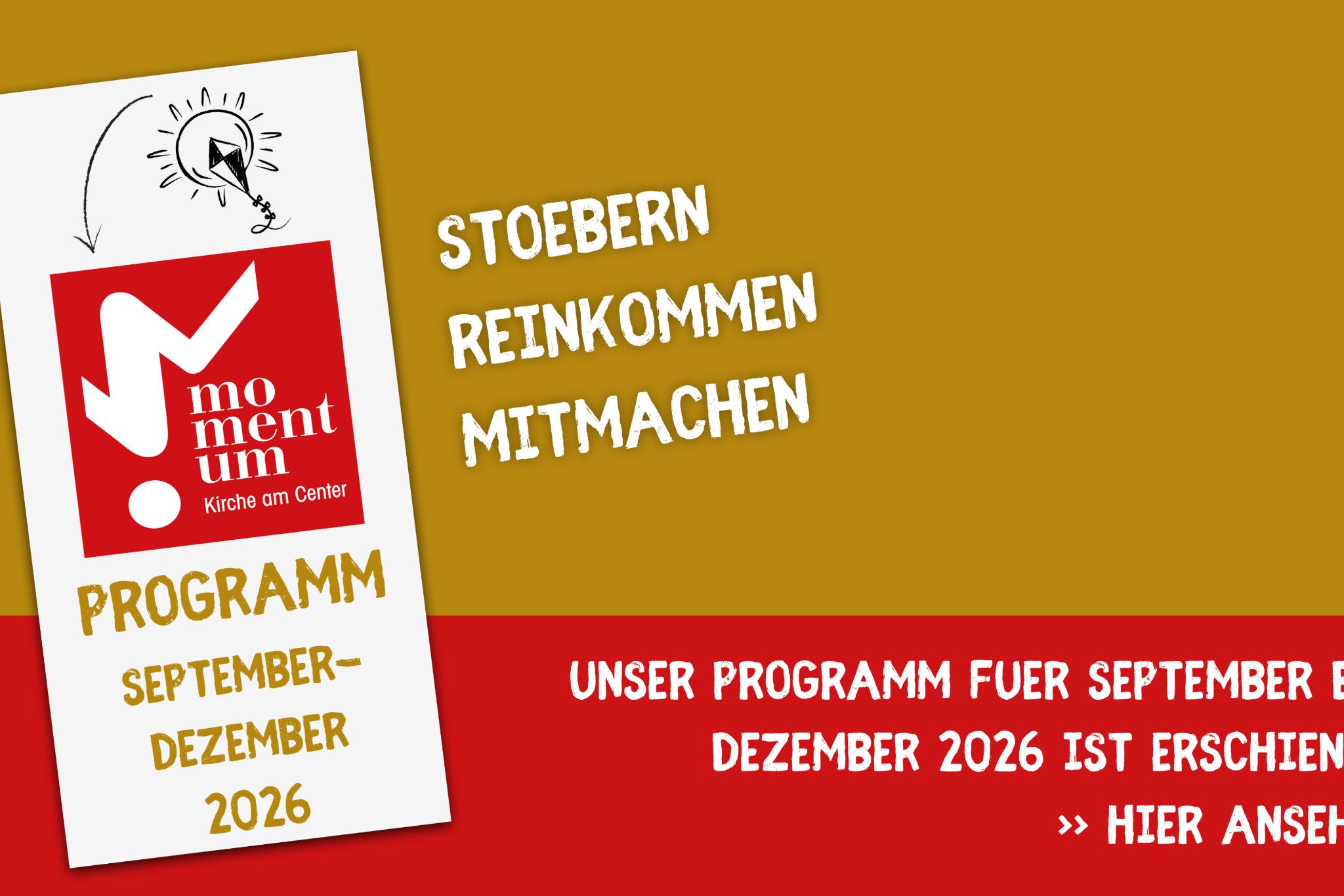 momentum-Programm Mai bis August 2026 erschienen