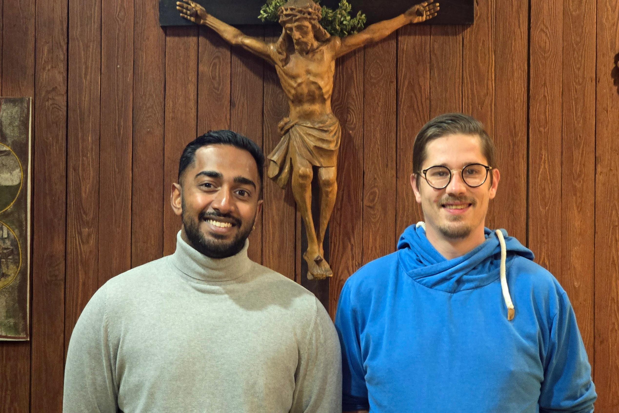 Kimoshon Bernard und Alexander Swoboda kandidieren für den Pfarrgemeinderat der Pfarrei St. Martin in Schiffweiler